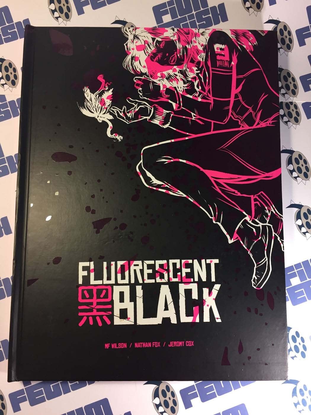Fluorescent Black Hardcover Graphic Novel Signed MF Wilson, Nathan Fox + Print