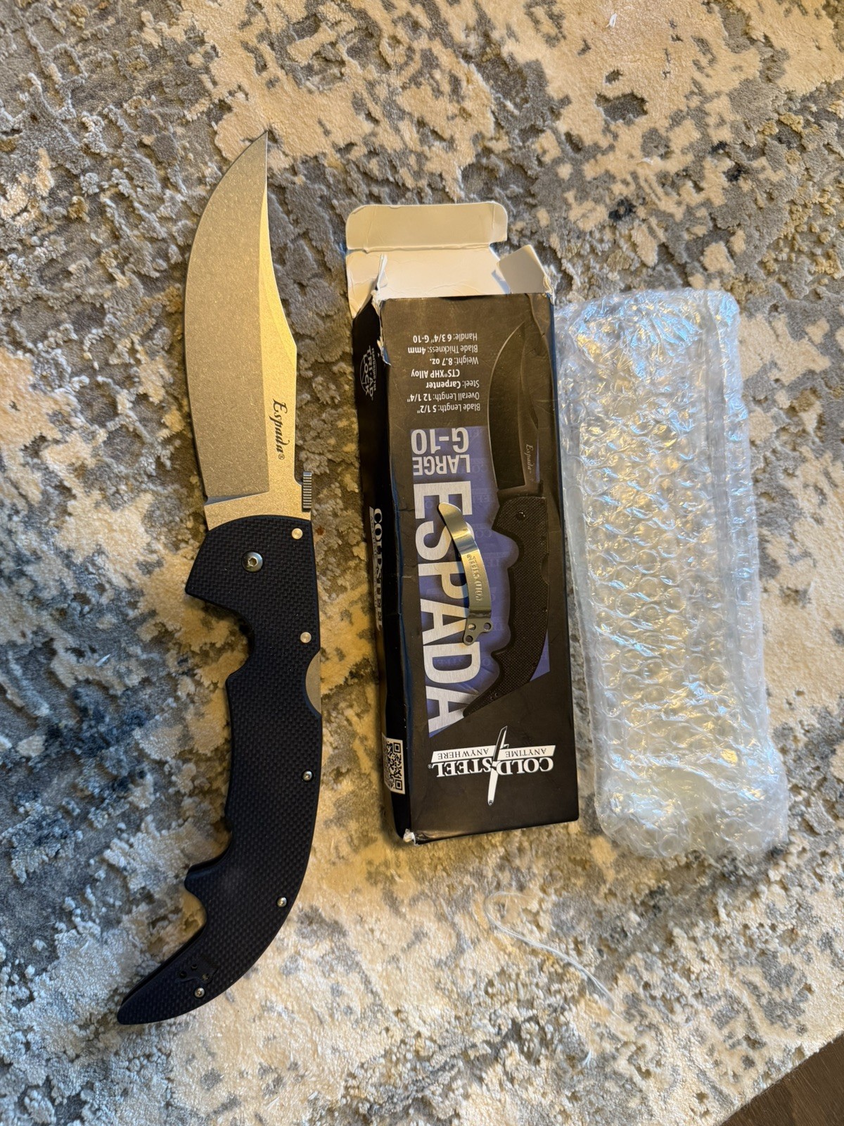 Cold Steel Espada G-10 Large Folding Knife 62MGD NEW