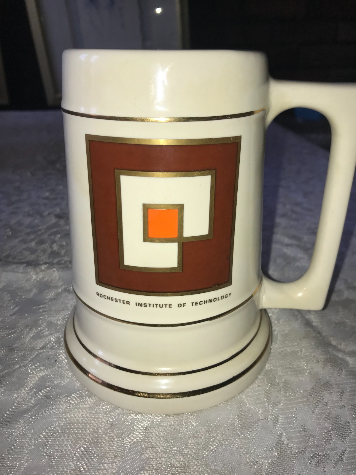 Rare RIT Engineer College ROCHESTER INSTITUTE OF TECHNOLOGY 24oz STEIN Mug 6\