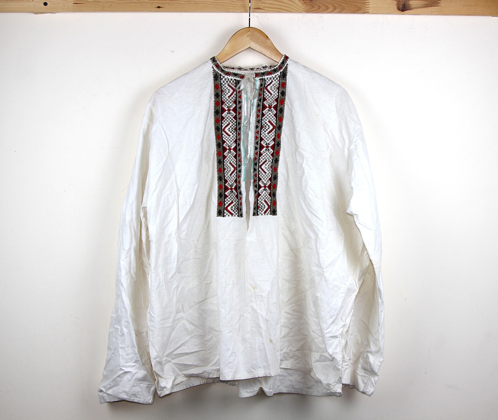 Ukrainian national traditional men's shirt Vintage Men's Shirt