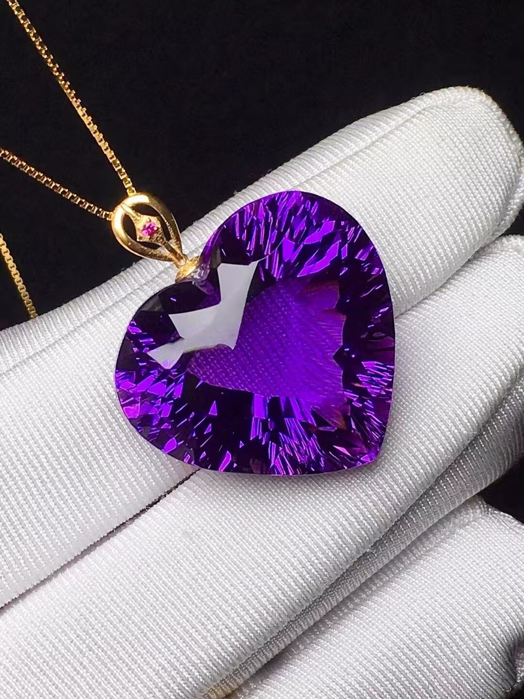 Natural Amethyst Quartz Purple Uruguay Round Beads necklaces 18K Natural Amethyst Quartz Purple Uruguay Round Beads necklaces 18K