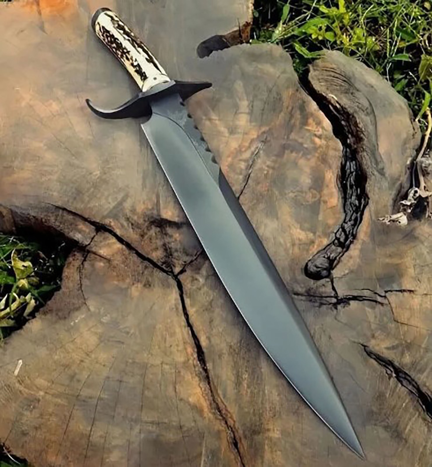 BEAUTIFUL CUSTOM HANDMADE D2 STEEL HUNTING BOWIE knife....- best birthday gifts