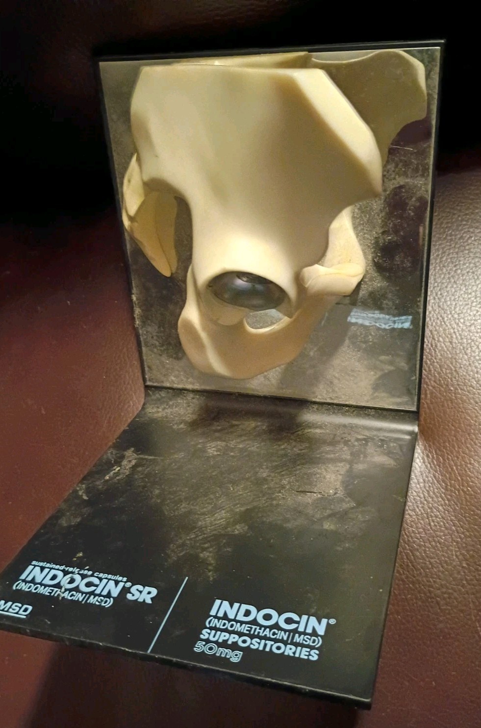 Hip Joint & Foot Models Advertising Indocin SR Pharmaceutical Company Dr Office