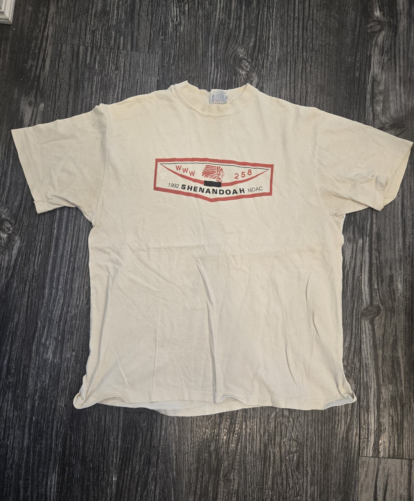 OA NOAC 1992 Shenandoah Lodge 258 shirt large