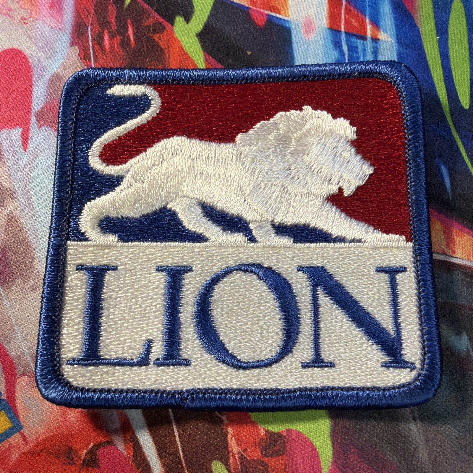 Vintage Lion Embroidered Patch Vintage 3\ Vintage Lion Embroidered Patch Vintage 3\
