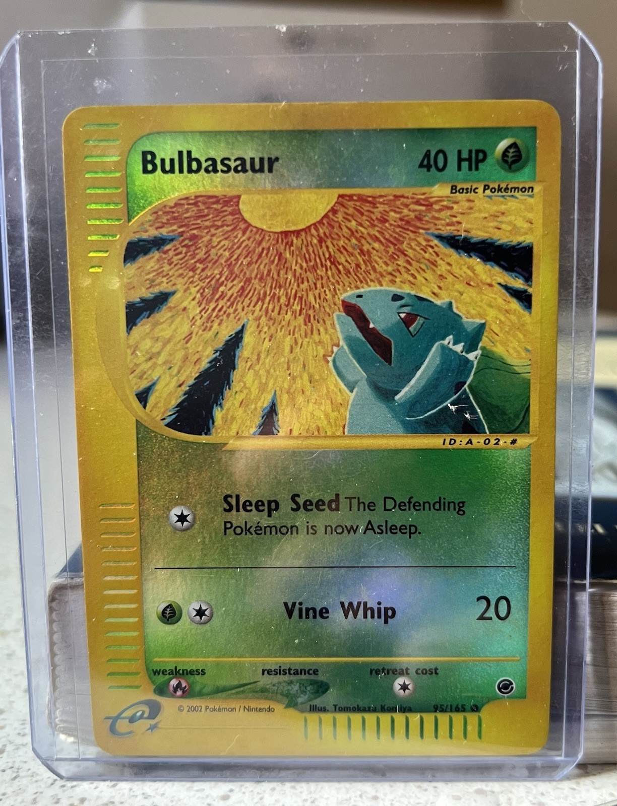 🍃 Bulbasaur 95/165 Expedition 2002 40 HP Holo Reverse FOIL ENG Pokemon TCG NM