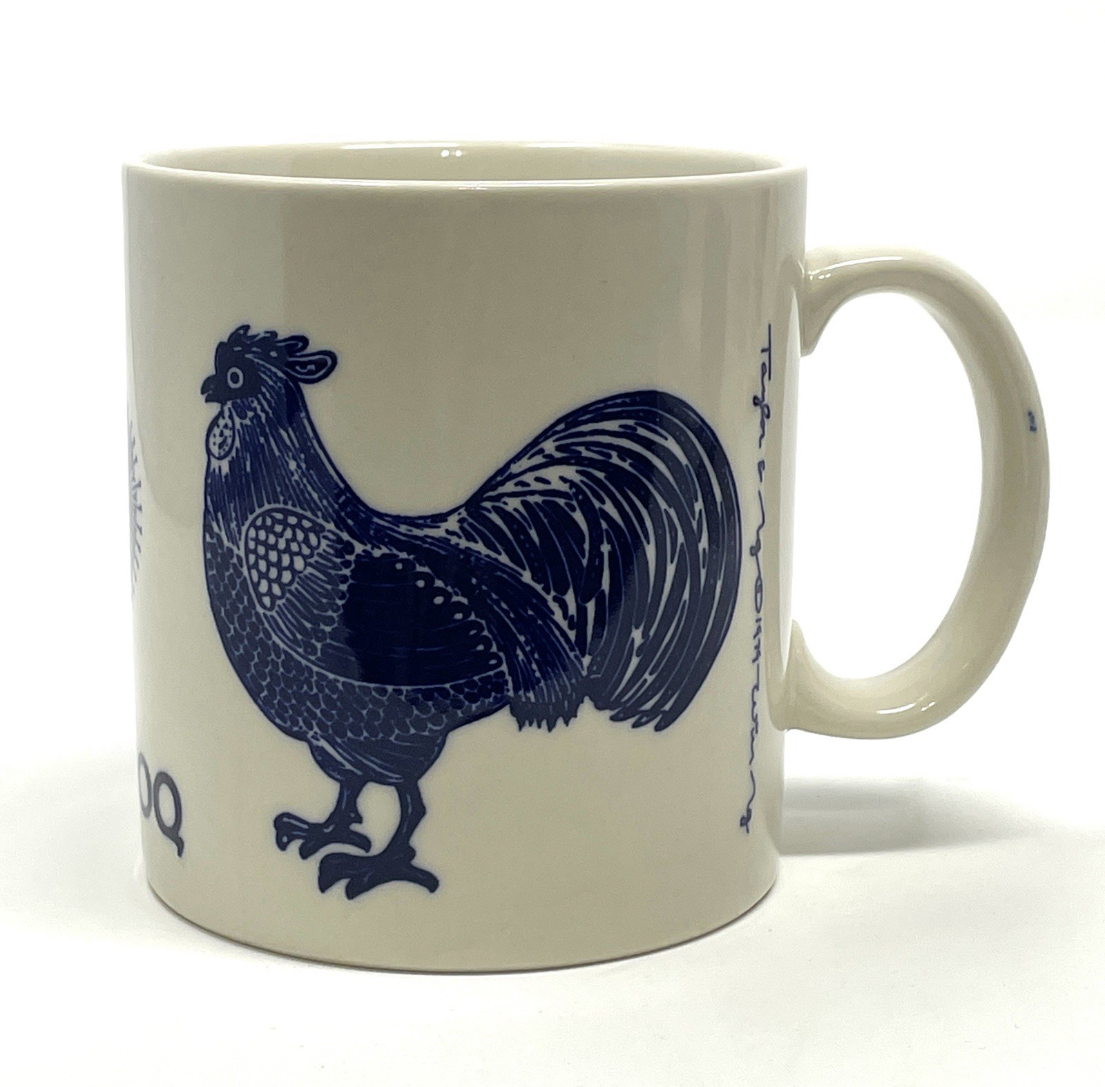Vintage Taylor & Ng Le Coq Blue The Rooster Coffee Mug Japan