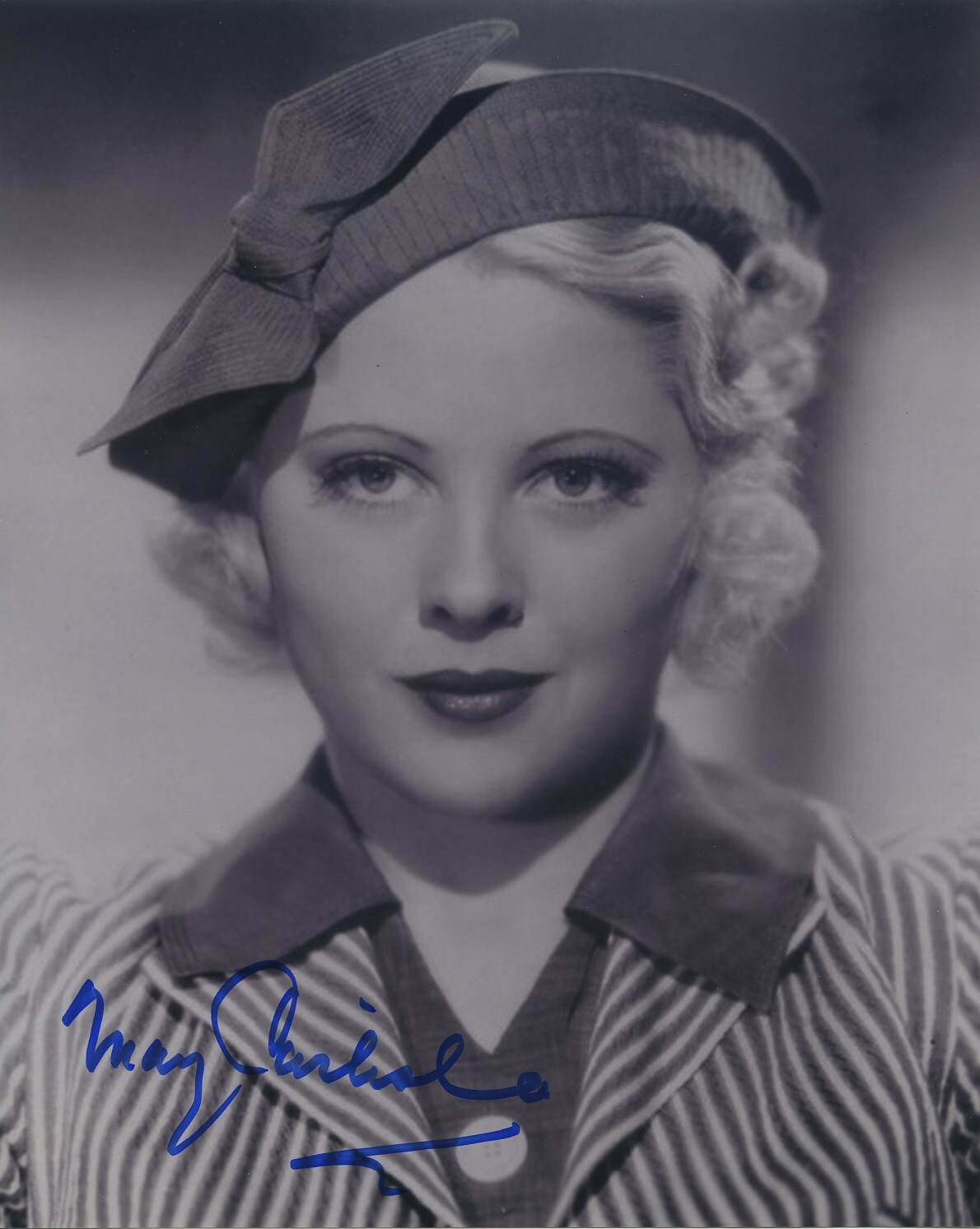 MARY CARLISLE SIGNED AUTOGRAPHED BW 8x10 PHOTO 
