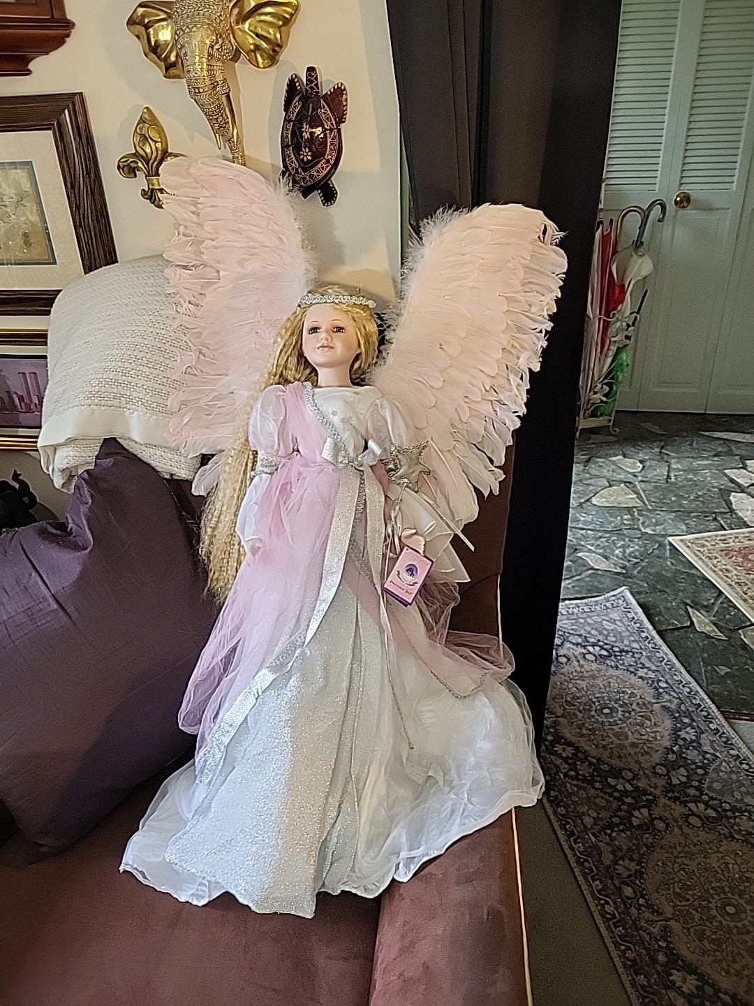 Doll Goldenvale Collection 1 Of 2000 Vtg Handcrafted Porcelain \'Hedwig\' 27\ Doll Goldenvale Collection 1 Of 2000 Vtg Handcrafted Porcelain \'Hedwig\' 27\
