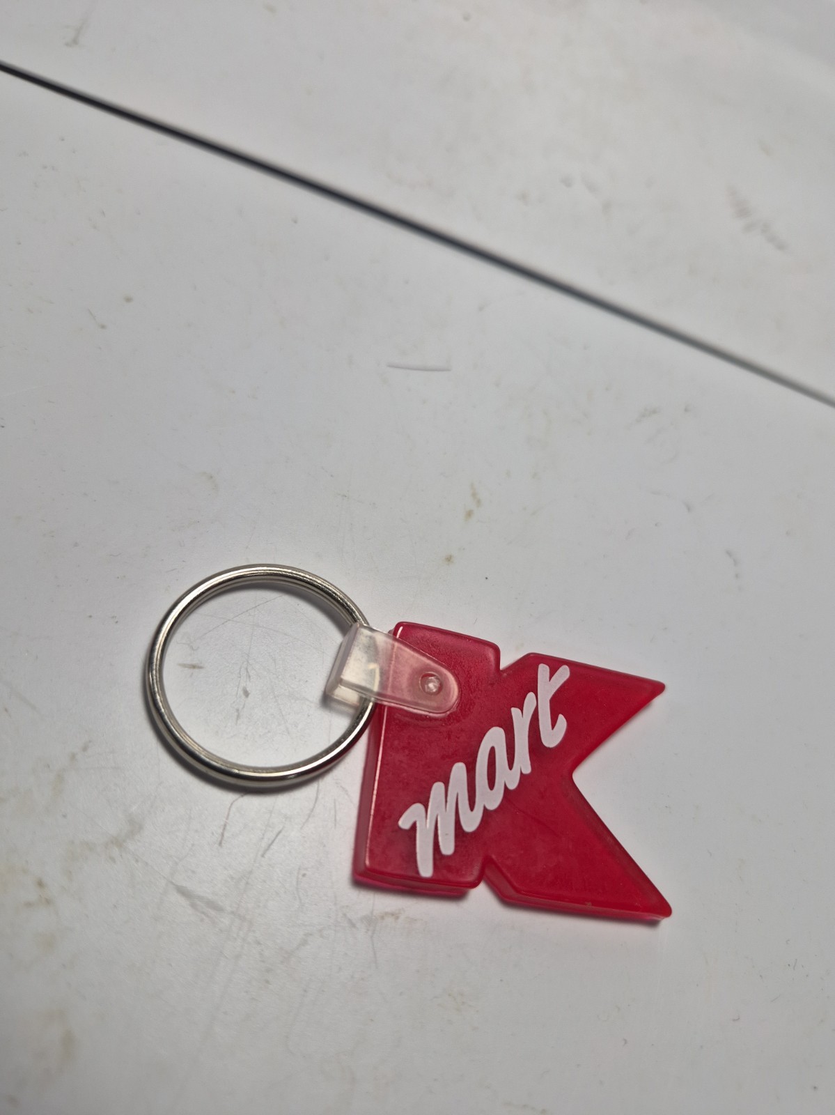 Vintage Kmart Red Acrylic K Logo Keychain 1990s Retail Store Promo, 1.5 Vintage Kmart Red Acrylic K Logo Keychain 1990s Retail Store Promo, 1.5