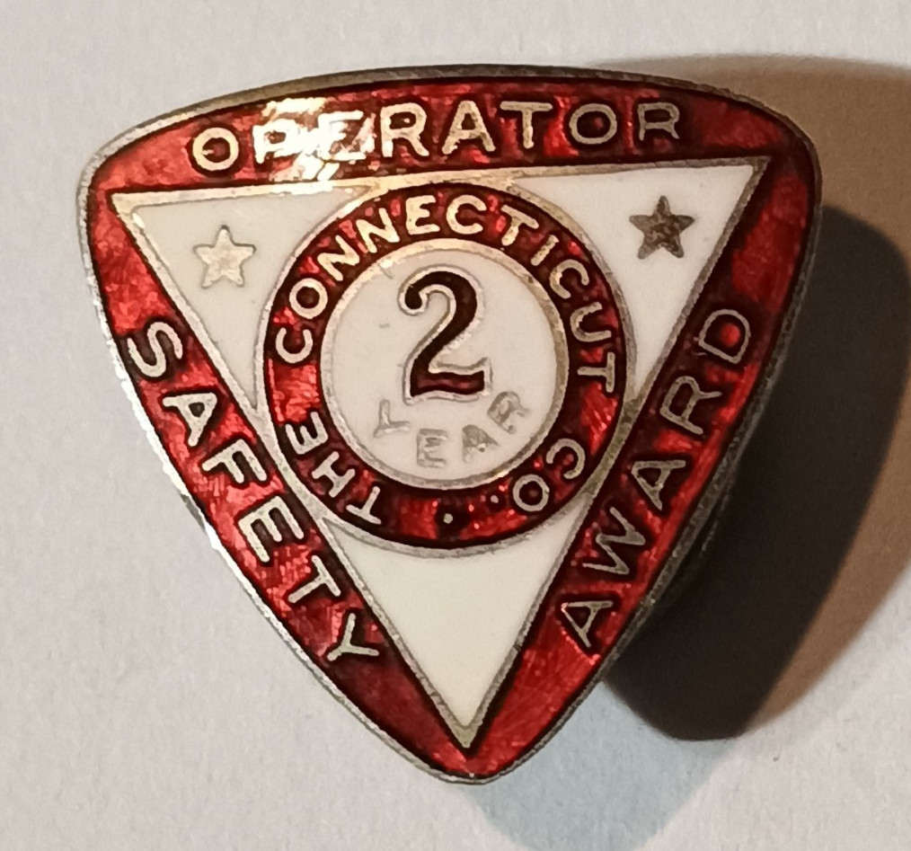 W&H The Connecticut Company 2 Year Operator Safety Award Enamel Pin Bus,Trolley W&H The Connecticut Company 2 Year Operator Safety Award Enamel Pin Bus,Trolley