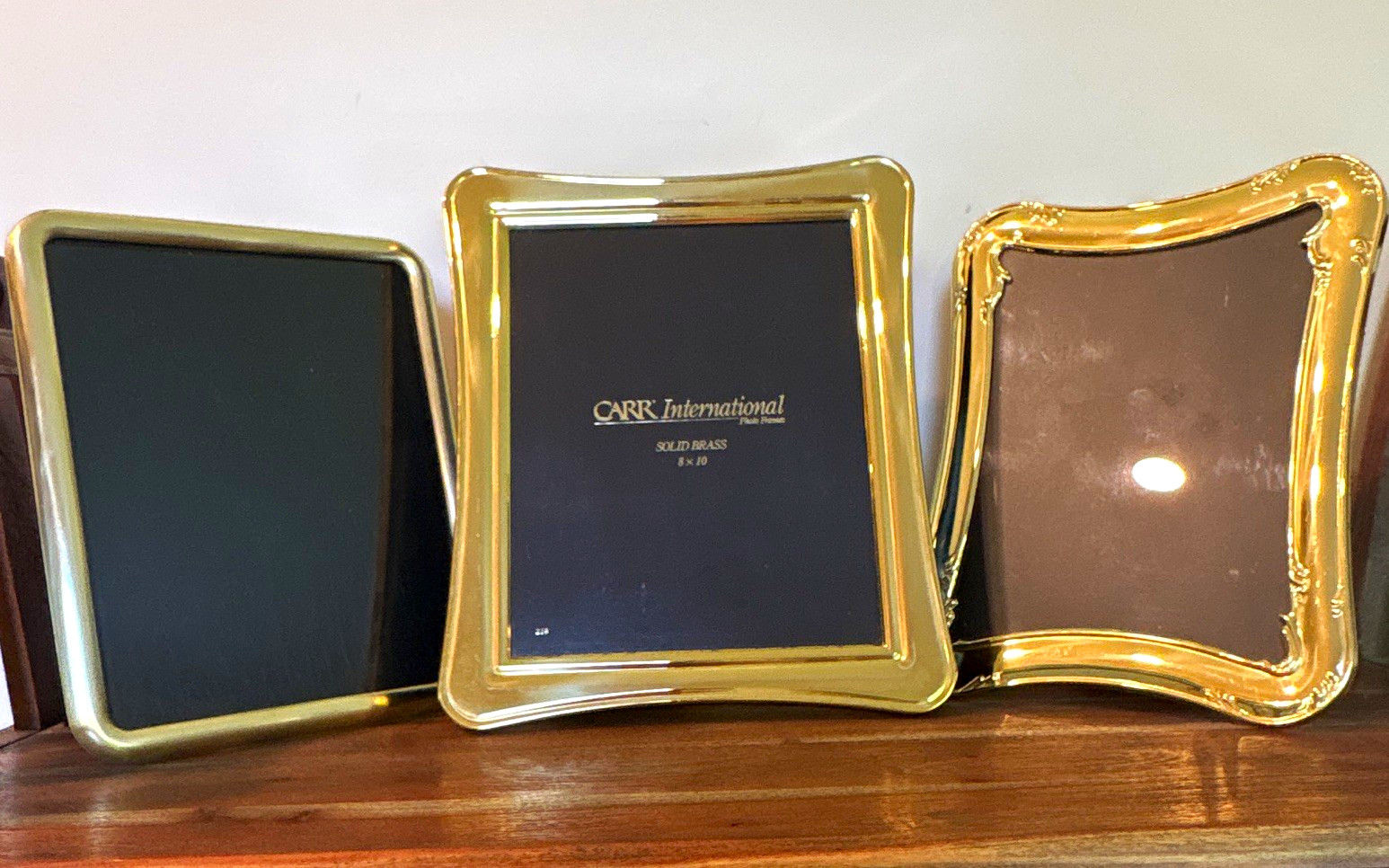 Vintage, Set of 3, Large Solid Brass Frames, 8 x 10in each Vintage, Set of 3, Large Solid Brass Frames, 8 x 10in each