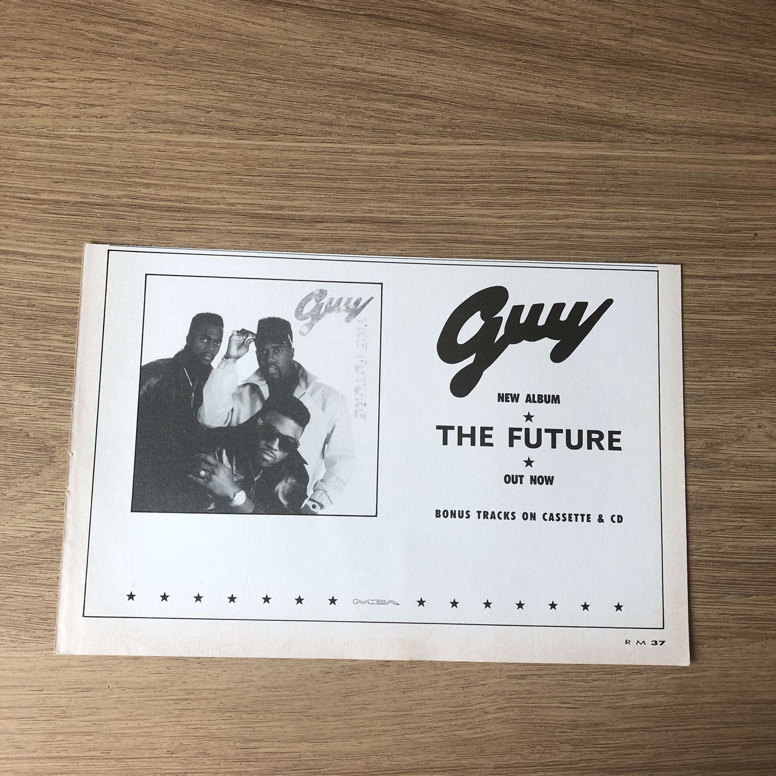 MUSIC62 MAGAZINE ADVERT 5X8 GUY THE NEW ALBUM THE FUTURE