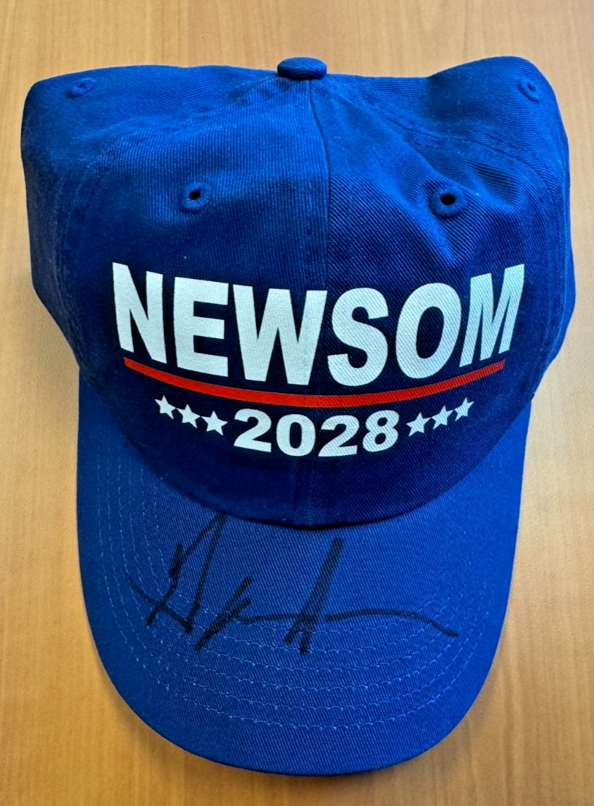 Gavin Newsom Signed Autographed Hat PSA/DNA Authenticated One Size Fits All