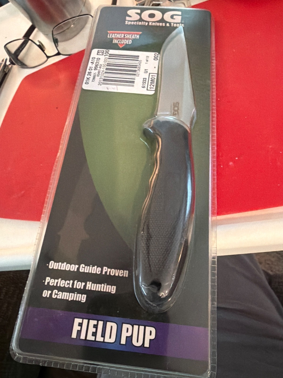 SOG FIELD PUP VINTAGE WITH LEATHER SHEATH