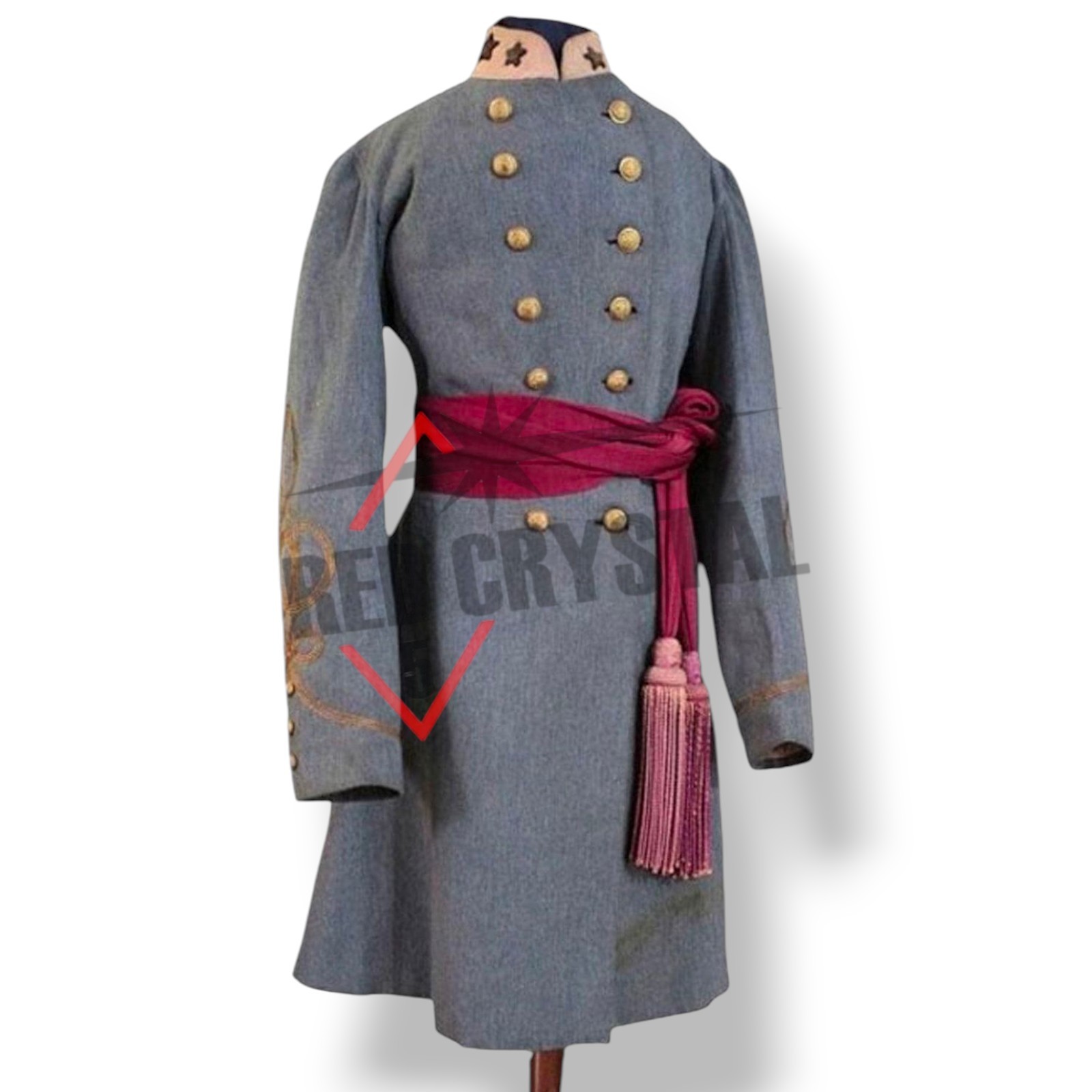 Confederate Coat Handmade Colonel\'s Frock Coat | Civil War Wool Officer Uniform 