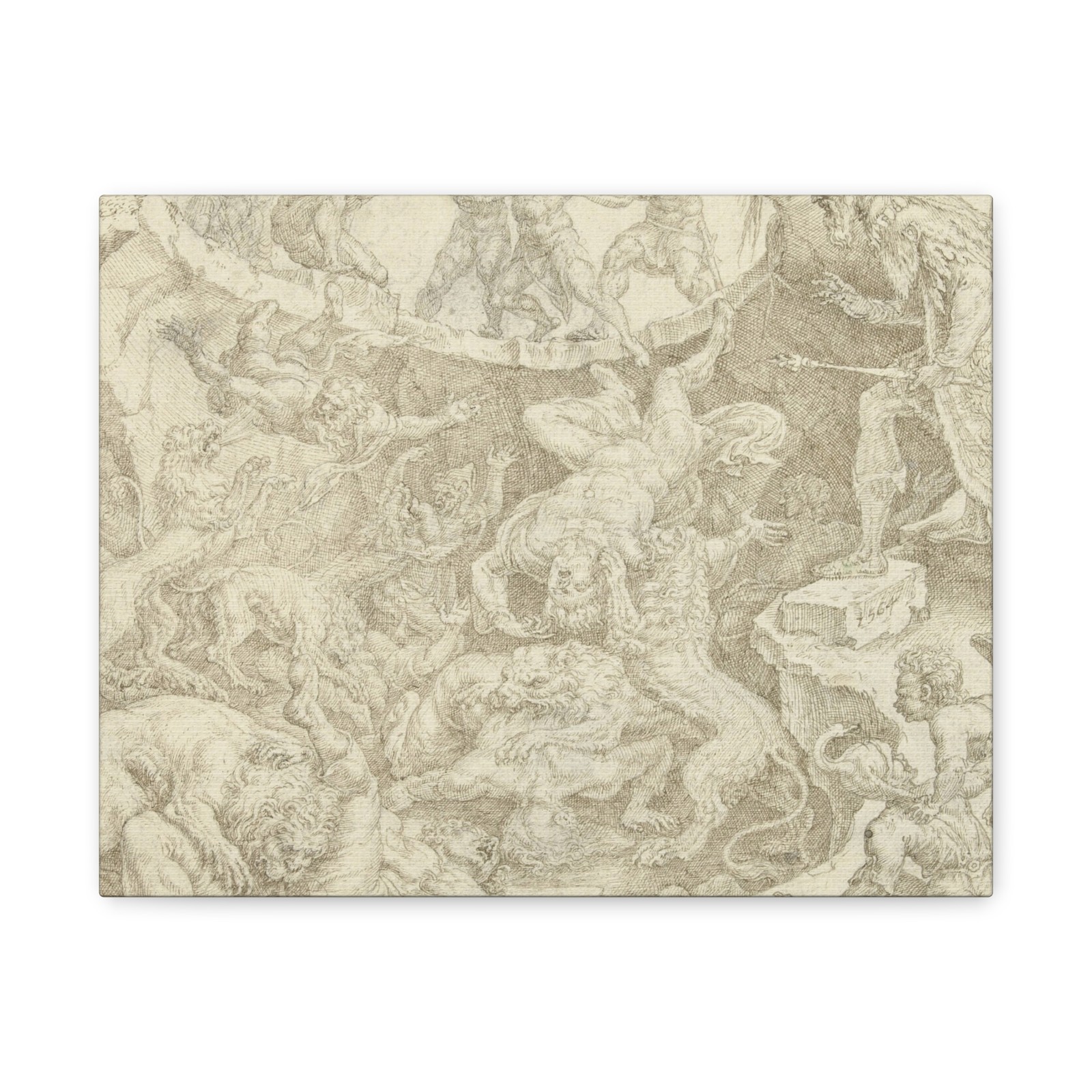 Maarten van Heemskerck - Geschiedenis van Daniël, Bel - Canvas Wall Art