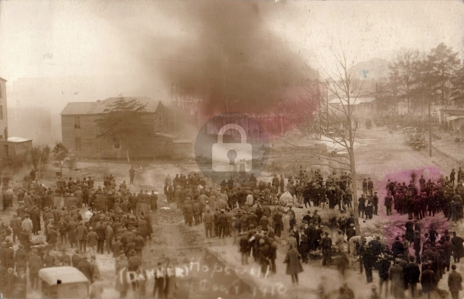 c1910\'s Fire Disaster Hopewell Virginia VA RPPC Photo Postcard COPY