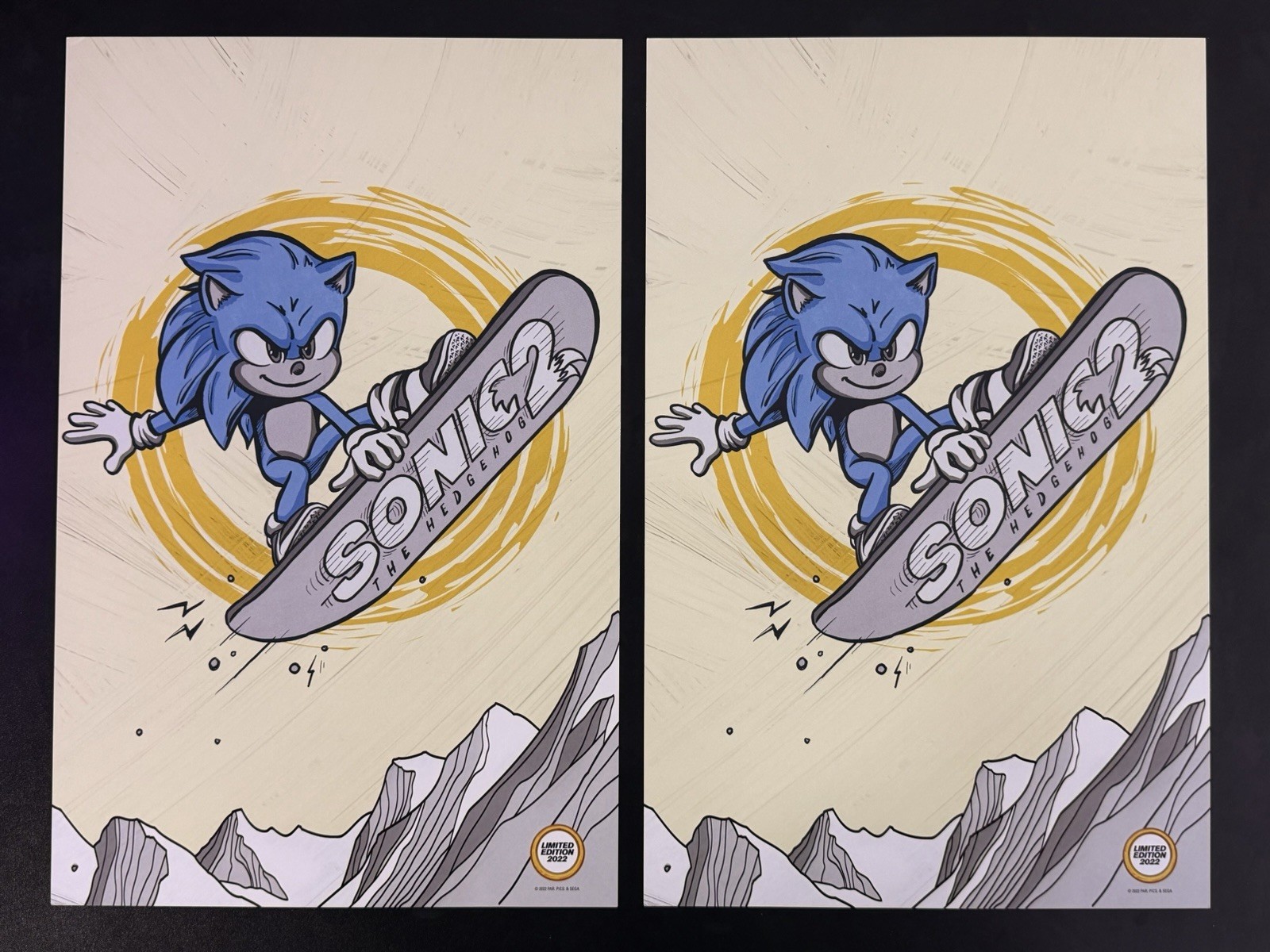 x8 Sonic the Hedgehog Limited Edition Posters 2022