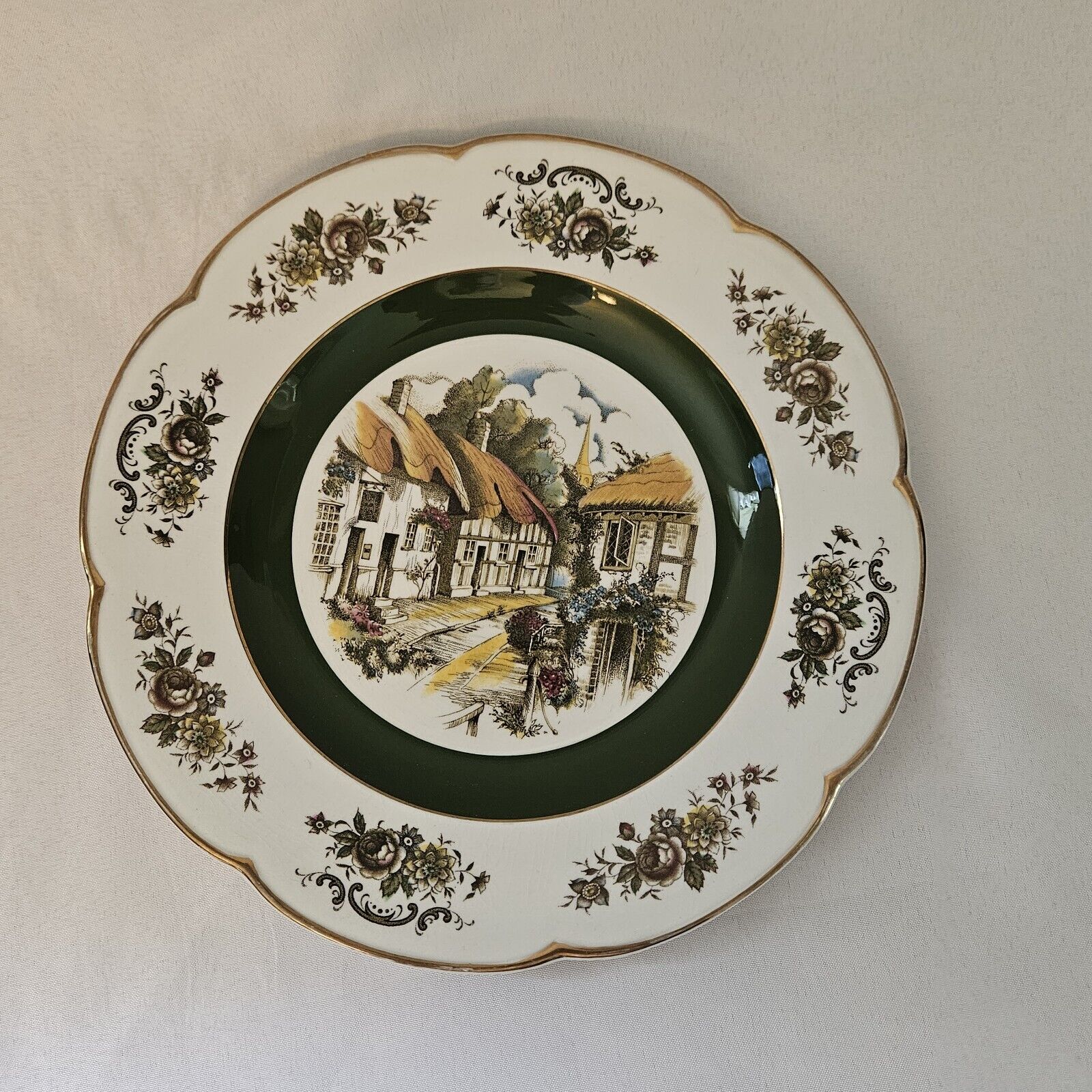 Ascot Service Plate By Wood and Sons England Alpine White Ironstone Decorative