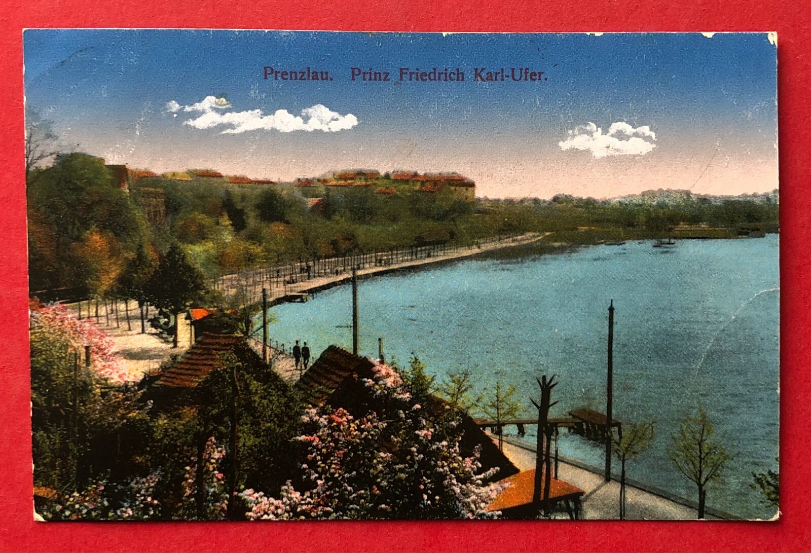 Postcard Prenzlau around 1914 Prince Friedrich Karl Ufer (95556