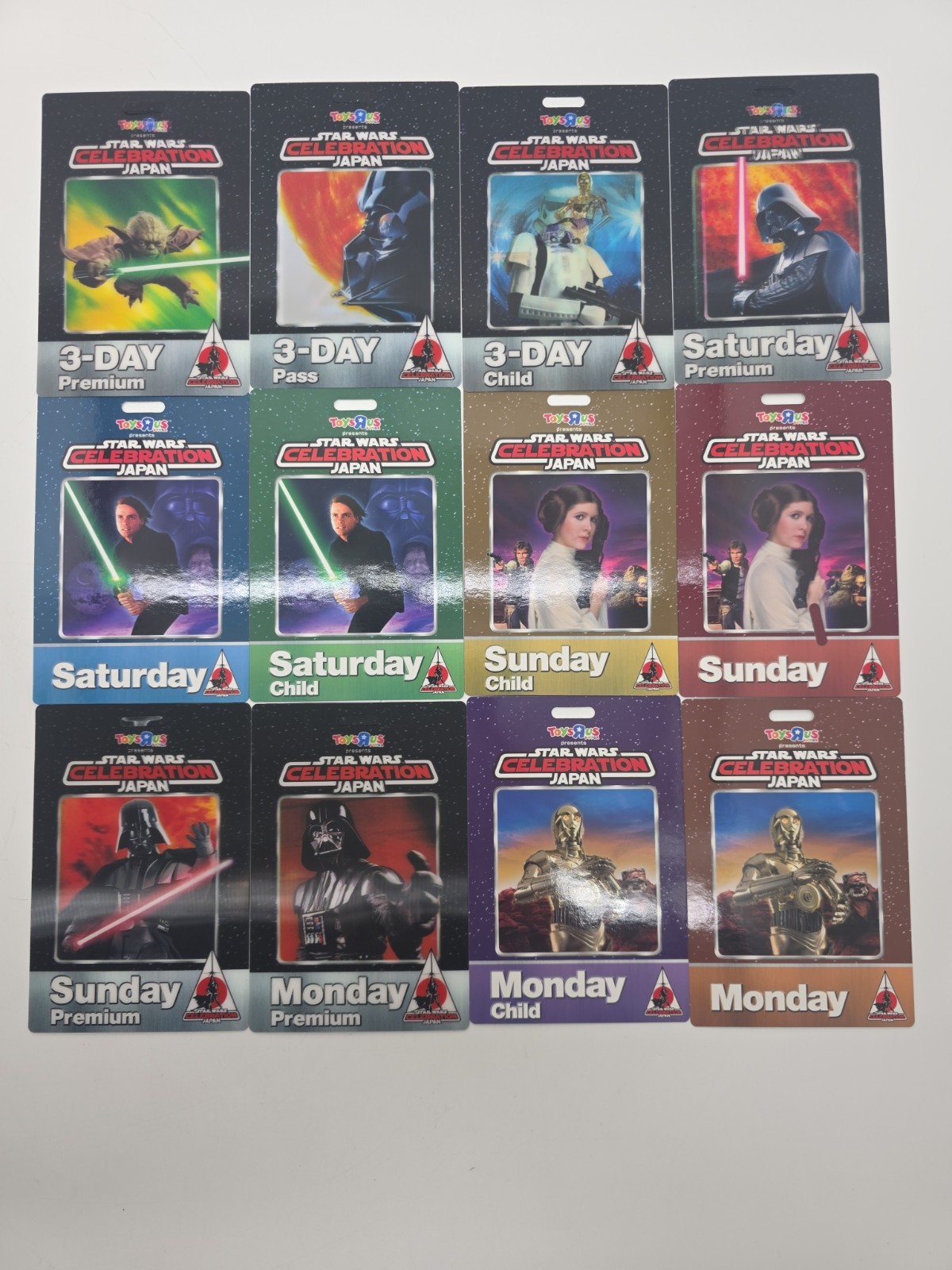 12 Rare Star Wars Celebration Japan All Pass Passes  Brand New