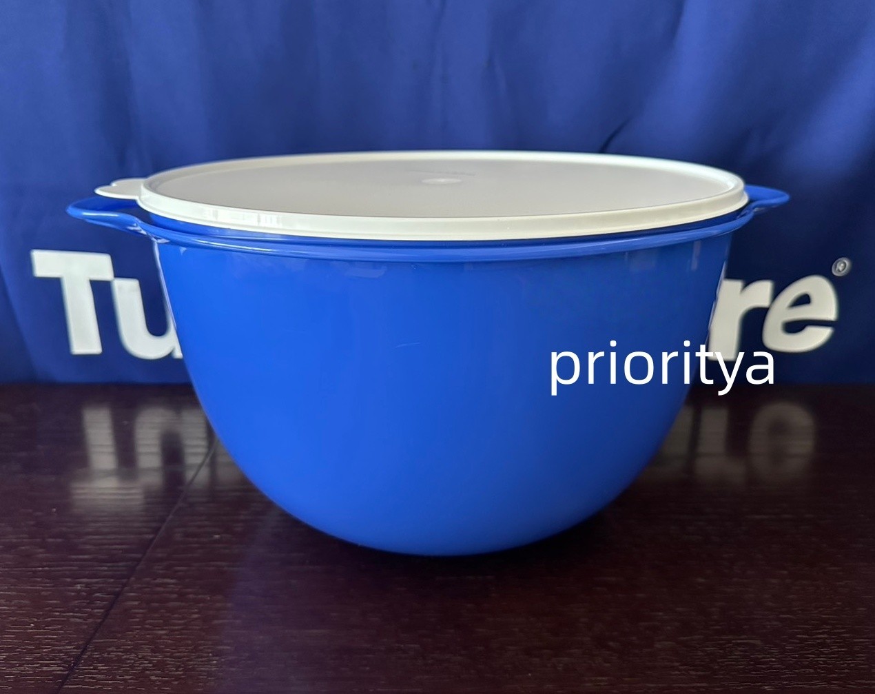 Tupperware Jumbo Thatsa Mixing Classic Bowl 59 Cup / 14 L Brilliant Blue New