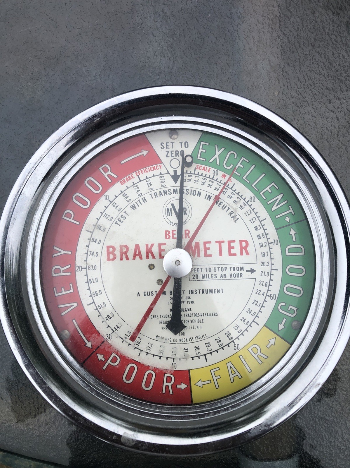 Vintage 1950's BEAR Brake Meter Model 495 From Bear MFG. Rock Island Illinois Vintage 1950's BEAR Brake Meter Model 495 From Bear MFG. Rock Island Illinois