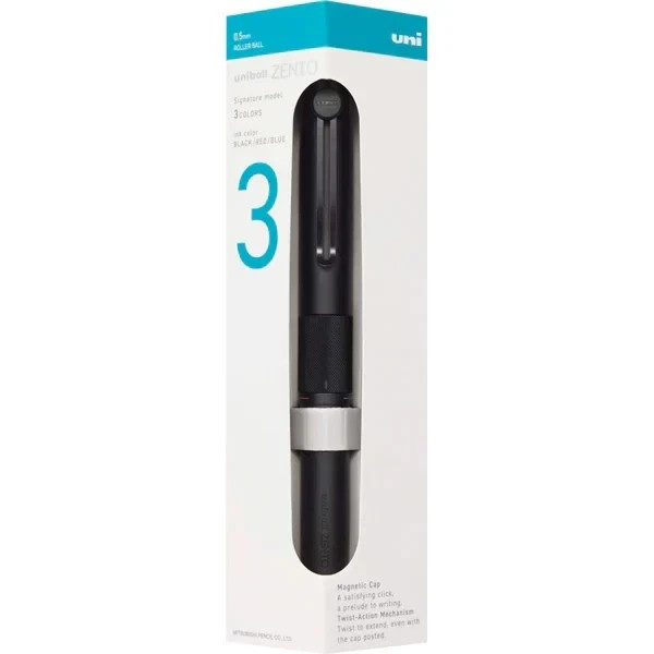 Uni-ball ZENTO Signature Model 3 Black Ballpoint Pen 0.5mm Made in Japan NEW