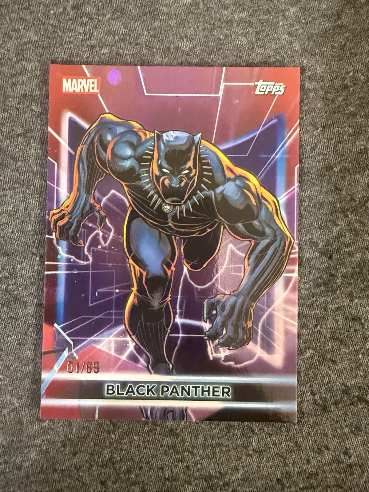 Topps 2026 Marvel Black Panther #67 Serial Numbered 01/69 Print Run 69