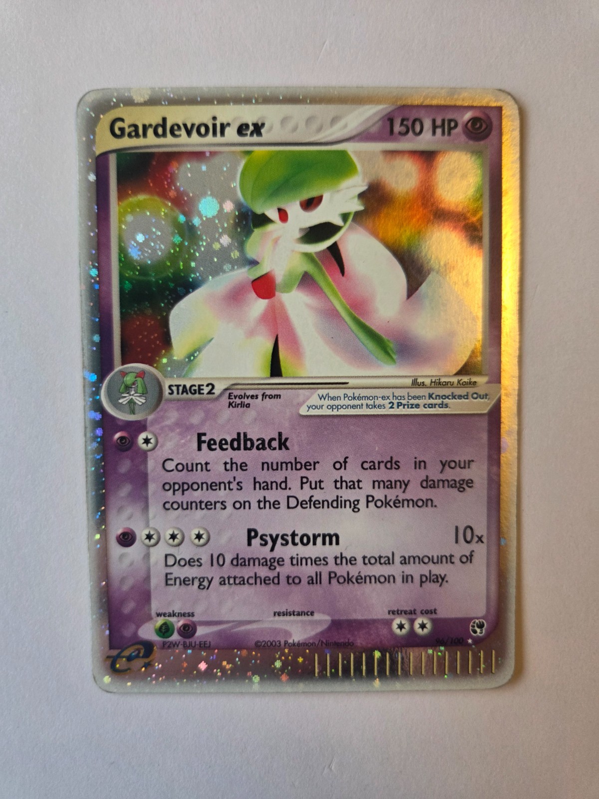 Pokemon TCG Gardevoir ex EX Sandstorm 96/100 Ultra Rare 2003