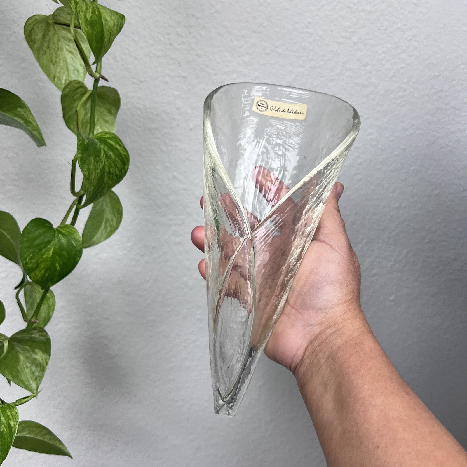 Vintage Glasi Hergiswil Designed by Roberto Niederer