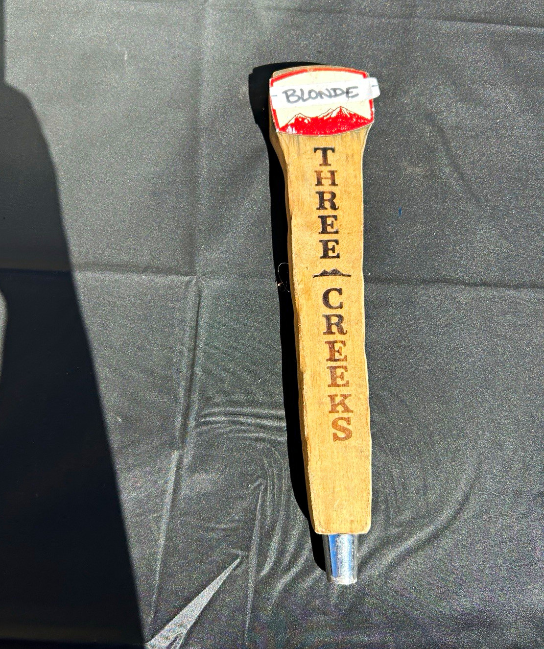 Three Creeks Brewing Blonde Beer Tap Handle Knob Breweriana Bar Pub Keg