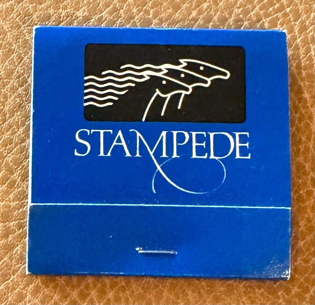 Vintage 1990s Stampede Dallas TX Matchbook Country Western Honky Tonk 5818 LBJ
