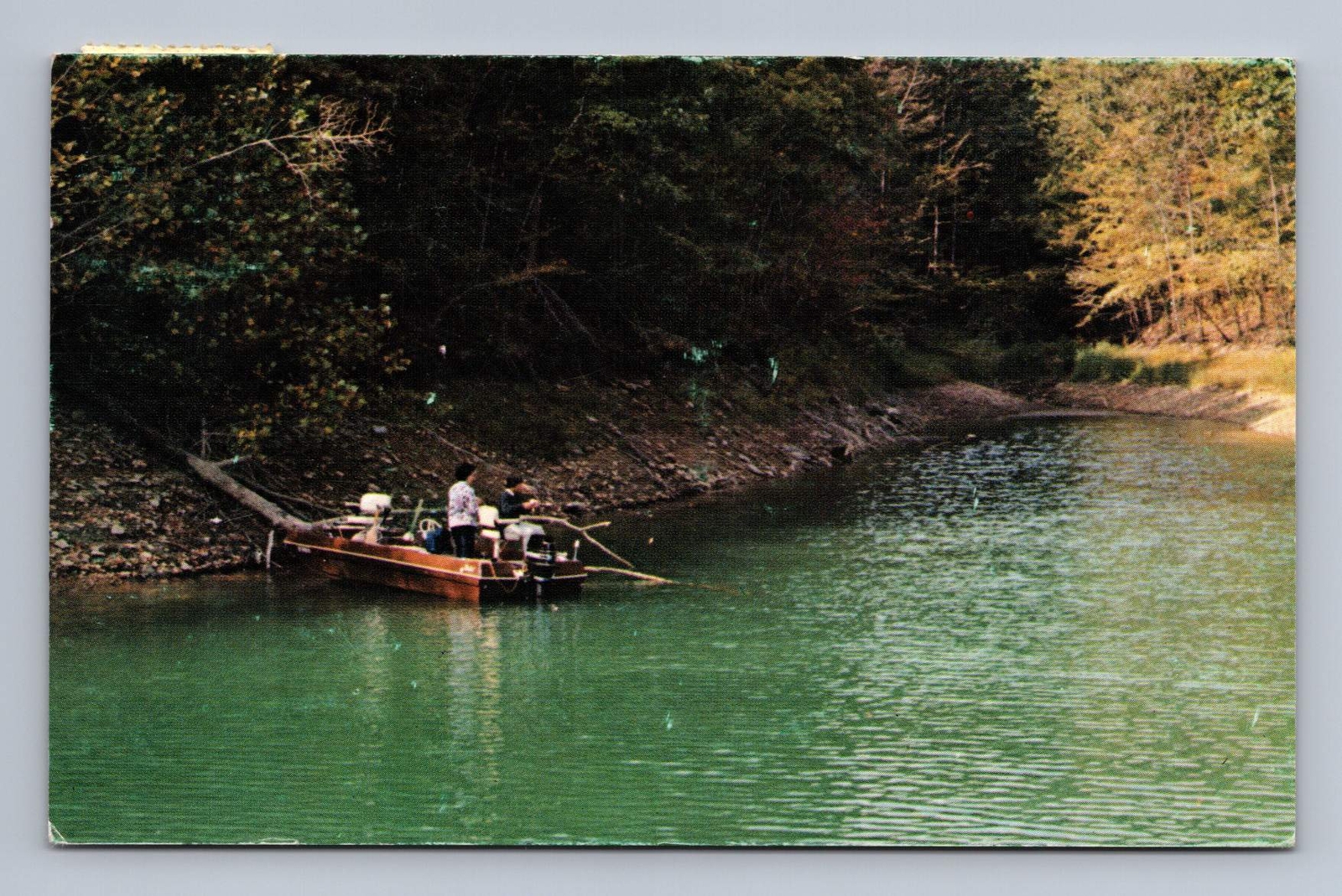 Vintage Kentucky Postcard BURKESVILLE Hendricks Creek Resort 1983 to Linton IN