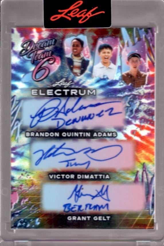 GUIRY LEOPARDI YORK + 2025 Leaf Electrum Dream Team 6 Sandlot Autograph Auto #/8