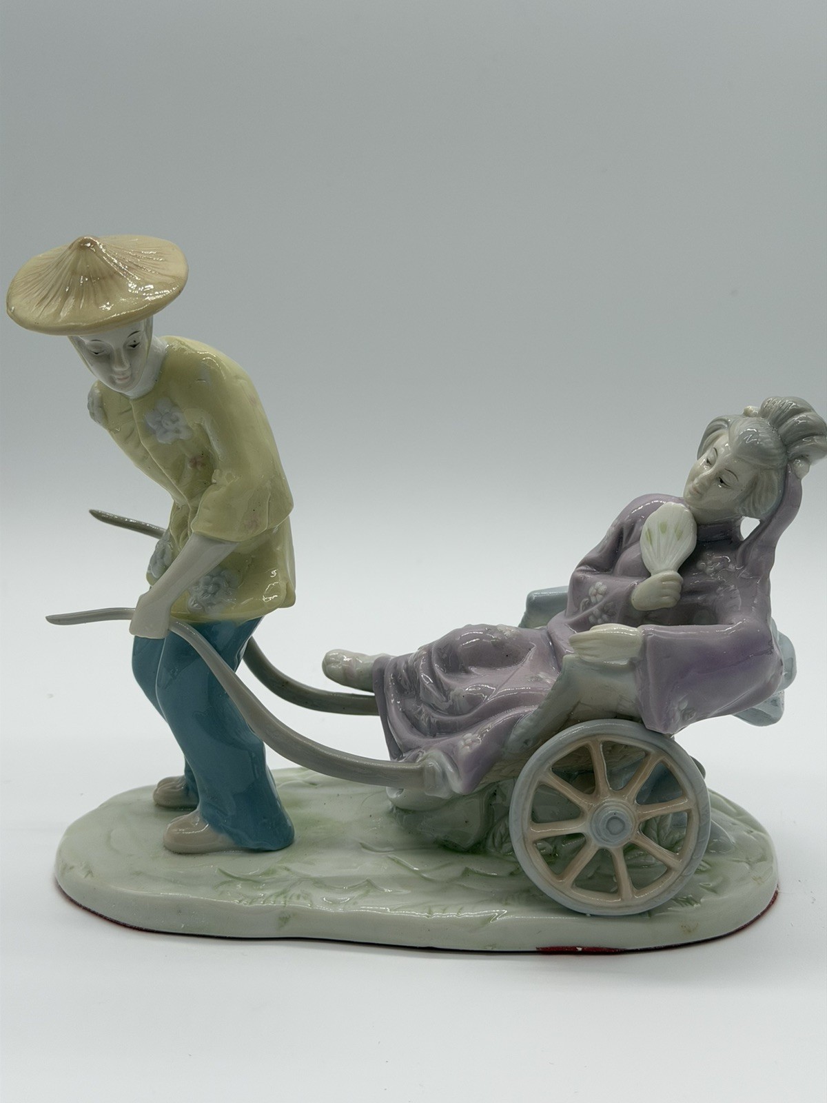 Rickshaw Ride Vintage Large Porcelain Figurine #165 out of 2400