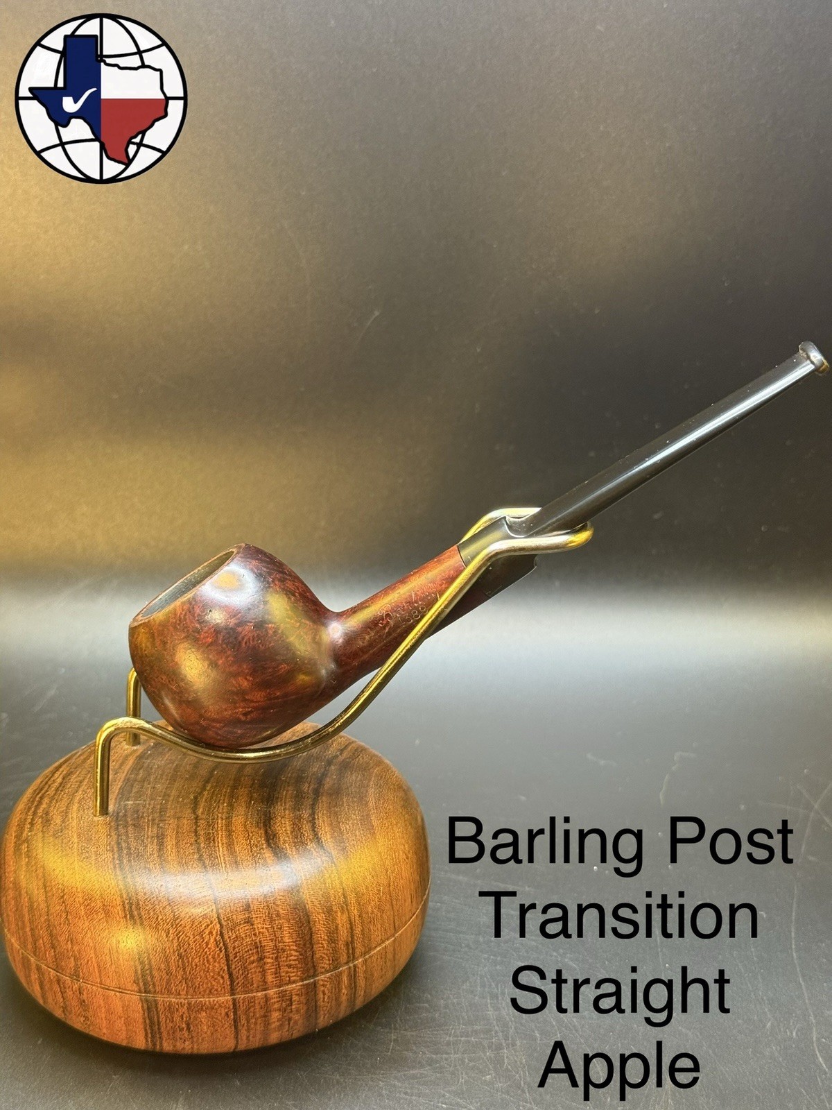 Vintage Early Post Transition Barling  Apple Tobacco Pipe