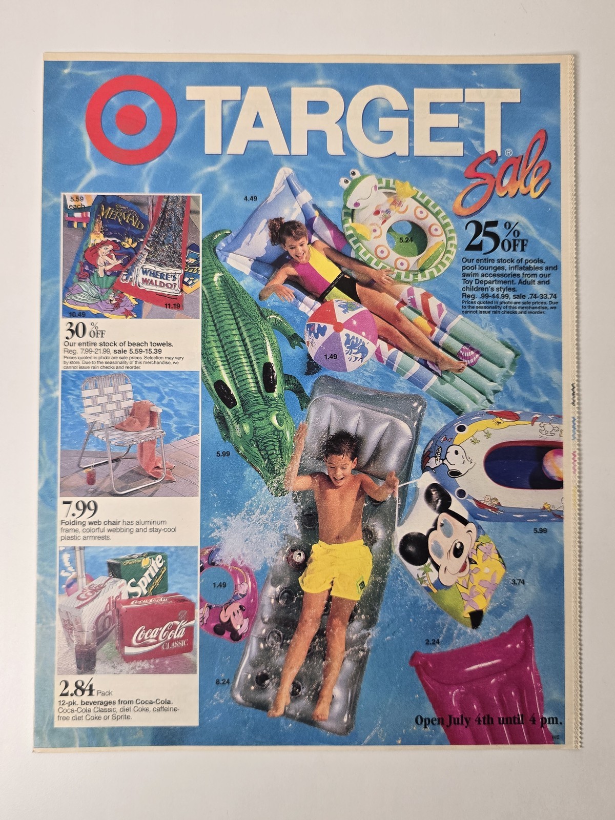 1991 Target July 4th Sale Circular Vintage Department Store Newspaper Ad