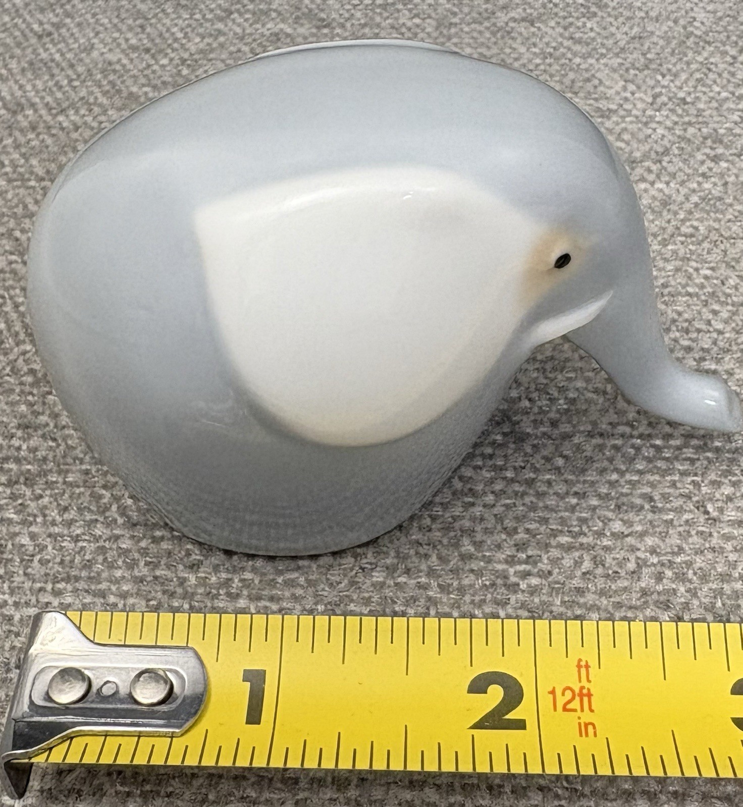 VTG Elephant Figurine MCM Porcelain 3\