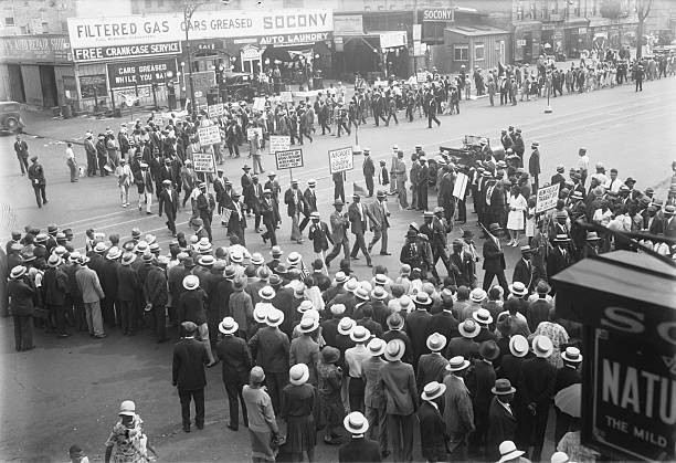 The annual parade of Universal Negro Improvement Association takes - Old Photo