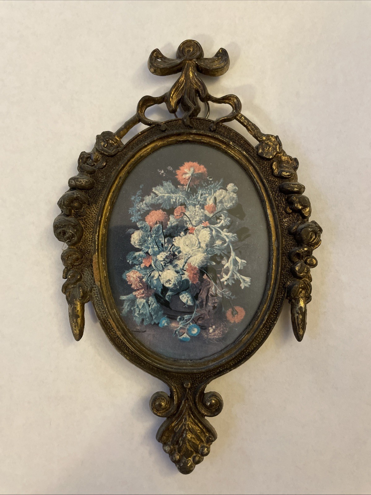 Vintage Italian Brass Framed \