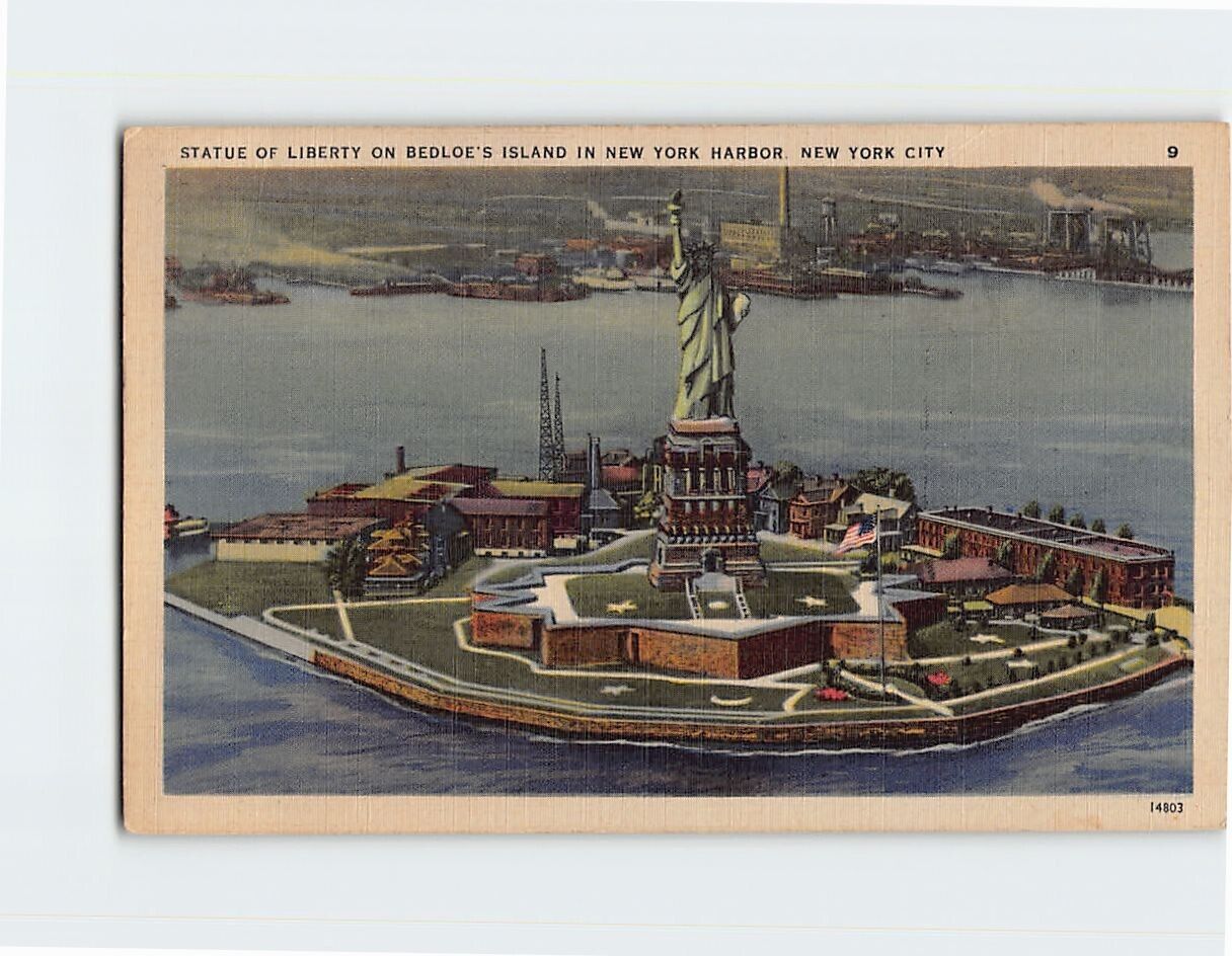 Postcard Statue of Liberty Liberty Island NY USA
