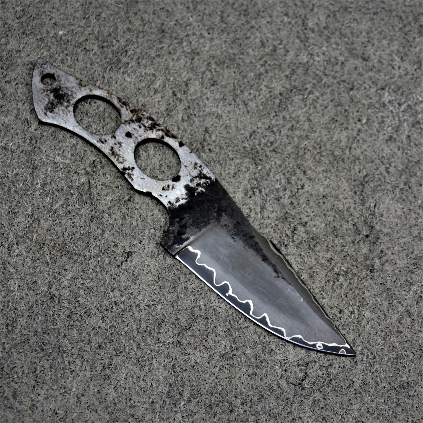 Hand Forged San Mai Blank Blade 52100 steel Iron Nickal Clad Knife Making Supply