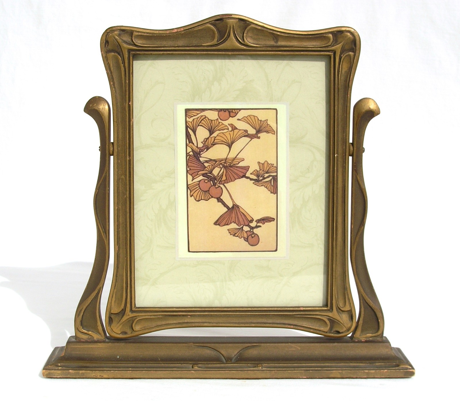 Antique Vintage Art Deco Nouveau Pie Crust Swing Frame Fits 7 x 9