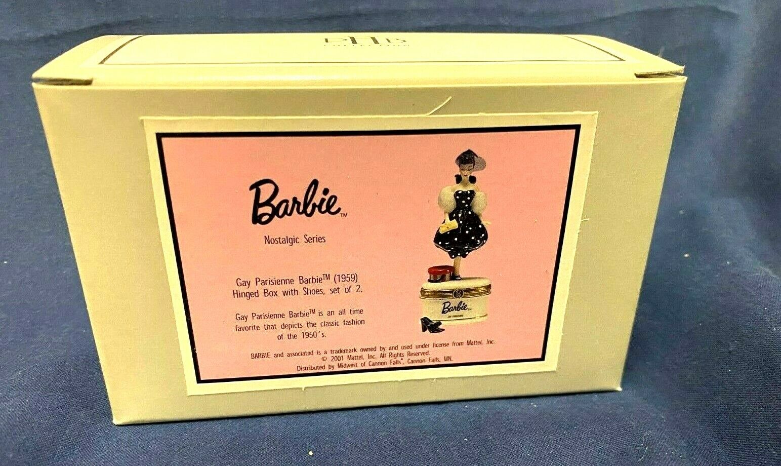 Gay Parisienne  Porcelain Barbie Statue PHB Hinged Box Midwest Cannon Falls