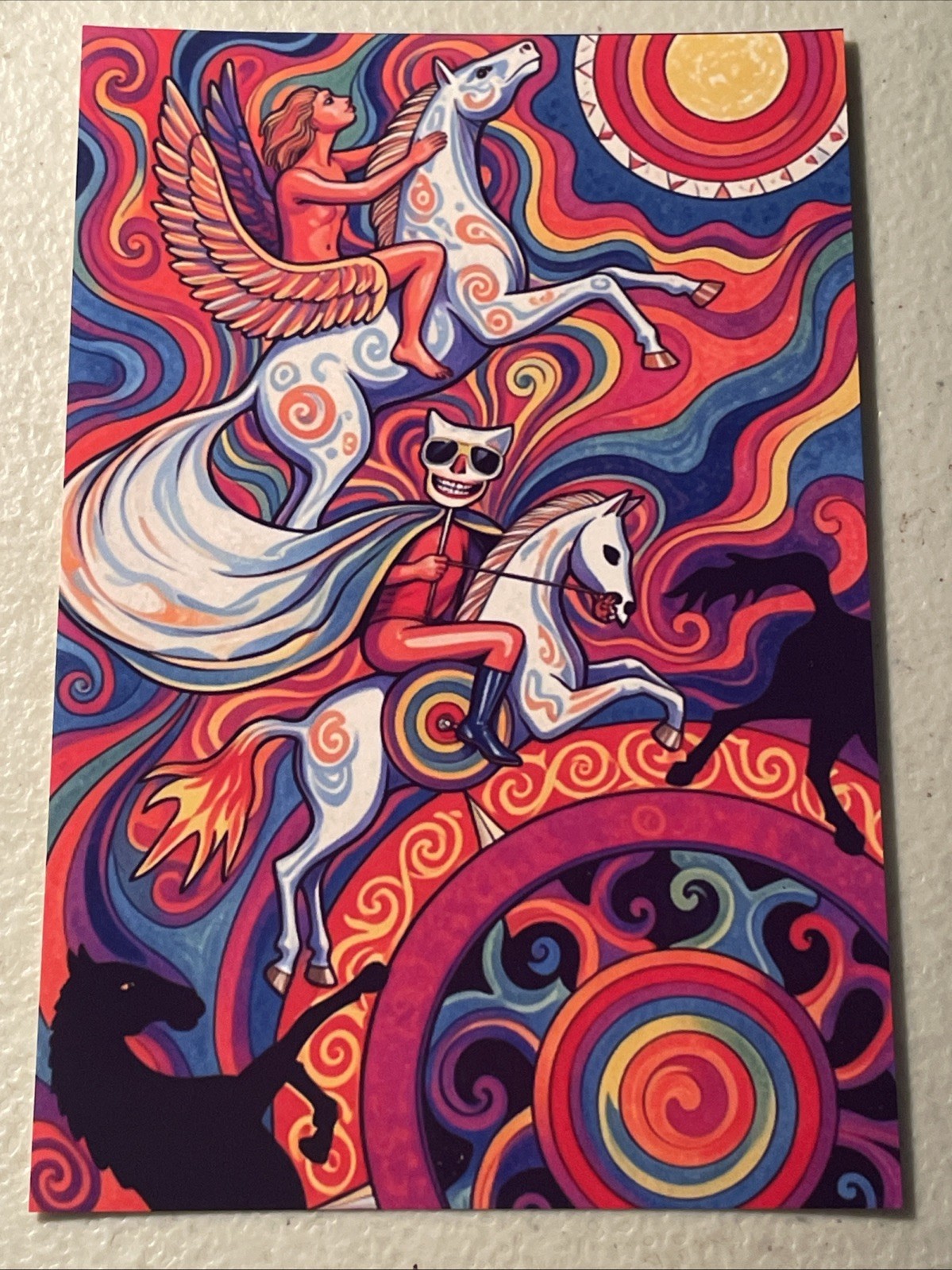 William Cooper Behold a Pale Horse Psychedelic Art Conspiracy Bill NWO UFO Photo
