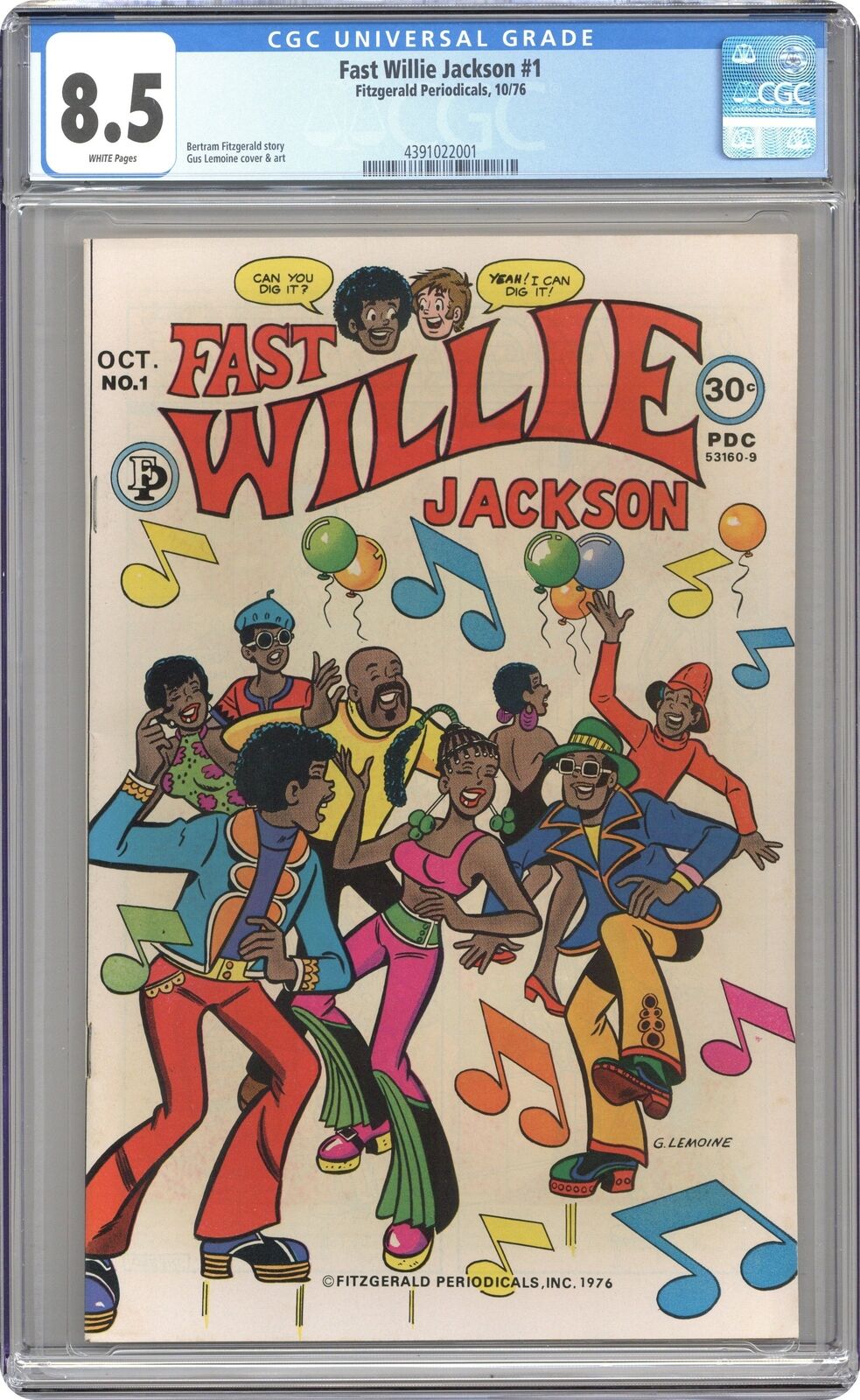 Fast Willie Jackson #1 CGC 8.5 1976 4391022001