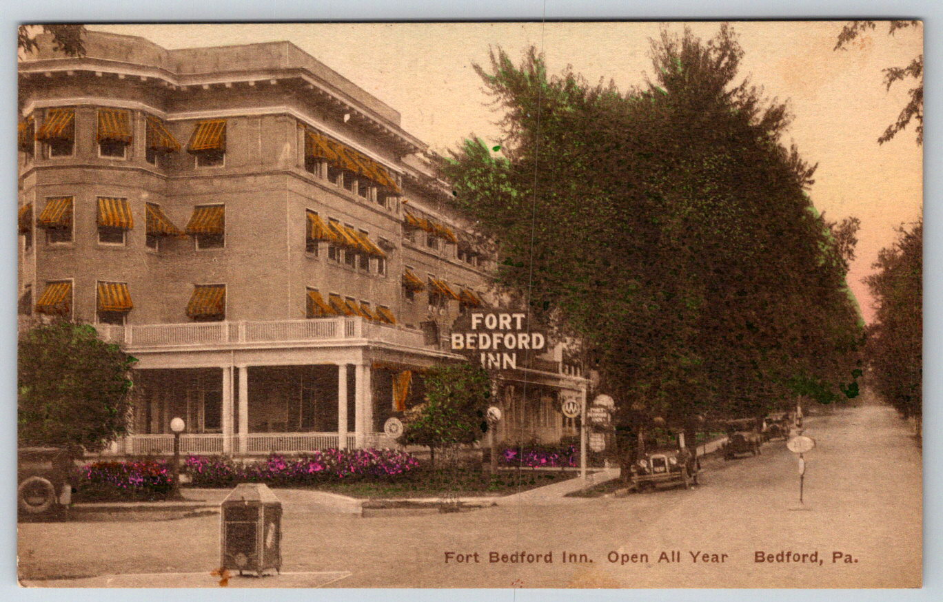 c1910s Fort Bedford Inn Pennsylvania Antique Postcard