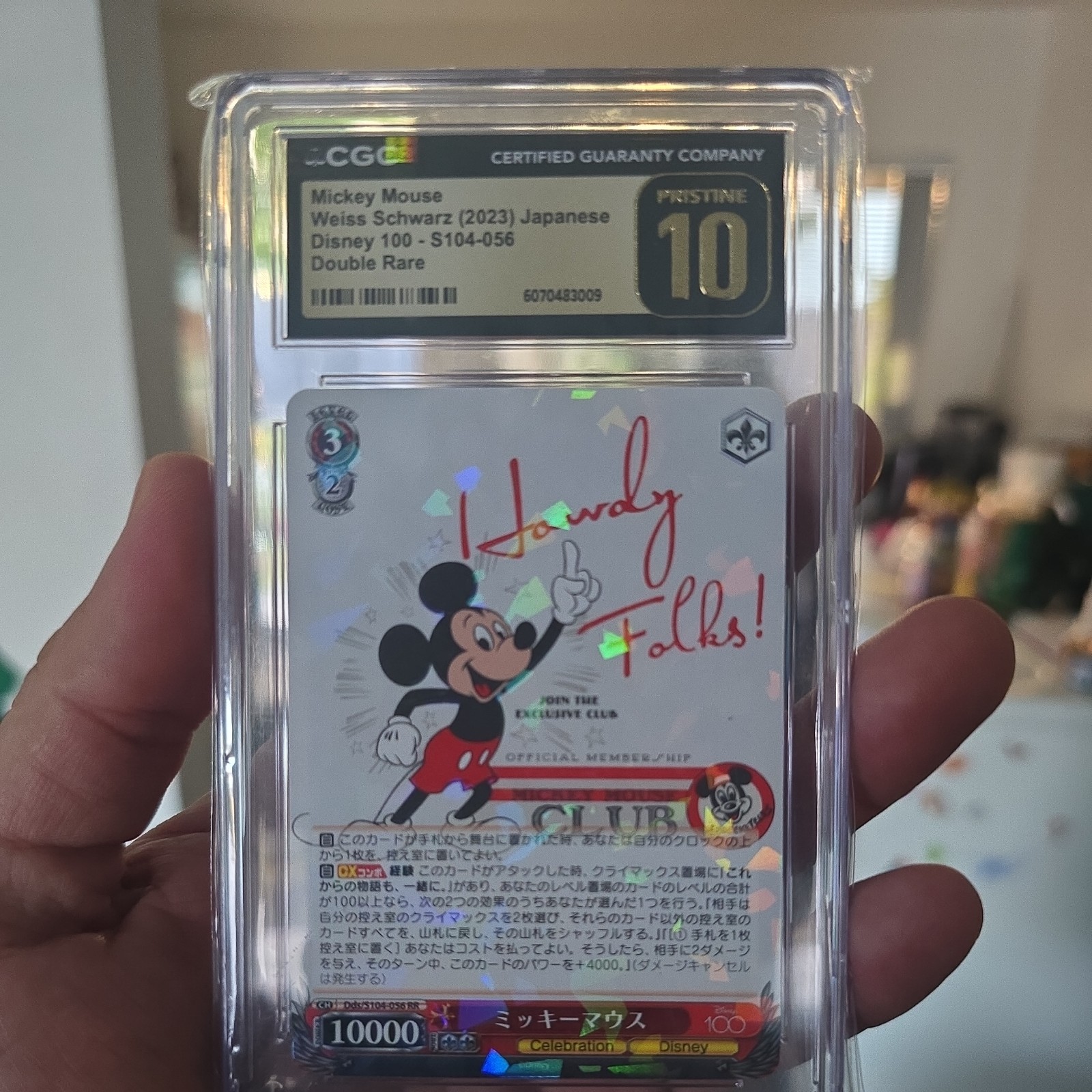 2023 MICKEY MOUSE • SSP • PRISTINE BLACK LABEL 10  • WEISS SCHWARZ DISNEY 100